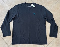 Tommy Bahama Longsleeve LS Tee Shirt Ombré Surf Coal ST226817 LS Large $59