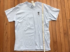 New RIOT SOCIETY Pacsun Light Blue T-Shirt w/ Skull & Palm Tree Men Large S/S
