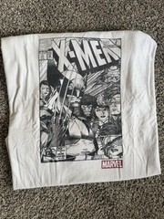 Official X-Men Wolverine Marvel Comics Cover Double Sided Graphic T-shirt 2XL