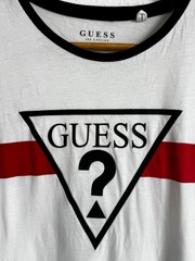 GUESS Los Angeles Men’s Triangle Logo Ringer T-Shirt