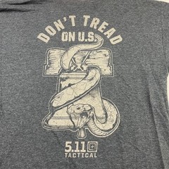 5.11 Tactical Men’s “Don’t Tread On Us” S/S T-Shirt Gray • Large