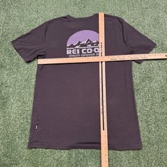 REI Co-op Graphic T Shirt Men’s Size S Black Short Sleeve Outdoors Hiking Casual