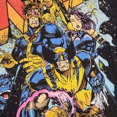 X-Men Shirt Mens Large Black Wolverine Marvel Andy Kubert Comic Casual NWoT