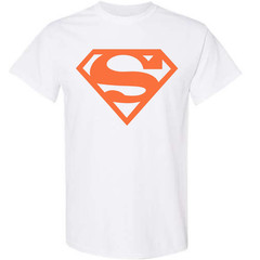 Superman Logo T-Shirt White Iconic Hero Graphic Tee Unisex Sizes S-2XL