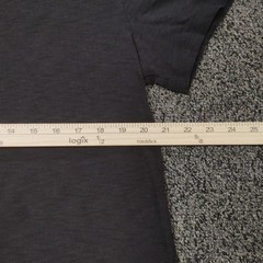 Vince Shirt Mens Large Gray Crewneck Cotton Short Sleeve Tee Solid FLAW
