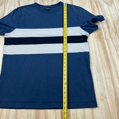 J.Crew Men’s LT TALL Vintage Crewneck Stripe Short Sleeve T Shirt Blue