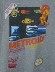 Nintendo Metroid NES Samus Aran T-Shirt Men’s Size L Gray Adventure Series T0431