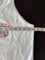 Dixxon Company Tank Top Mens Large White Graphic Tee Wolves Gorp Core Hiking