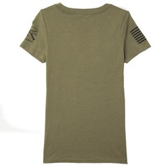Grunt Style Women’s I’d Rather Be Doing PT V-Neck T-Shirt – Military Green