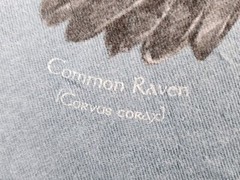 Coastal Maine Botanical Gardens Shirt Mens Large Common Raven Bird ME Adult A13