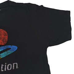 Sony PlayStation Logo T-Shirt Gaming Short Sleeve Crewneck Graphic Tee Size M