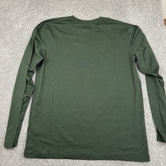 Quince Flowknit Breeze Performance Long Sleeve Henley T Shirt Mens L Olive Green