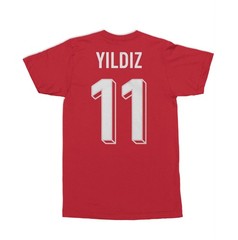 Turkiye Yildiz 11 Soccer Inspired Jersey Style Unisex T-Shirt