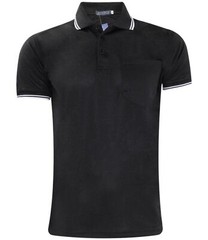 Mens Polo Shirt Cotton Pique Pocket Men Ribbed Tipping Collar PK T Shirt Summer