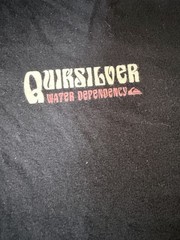 Quicksilver Collection 90’ Fit T-shirt Men M Black Graphic 100% Cotton.