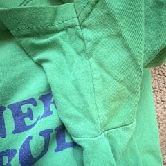 Fruit of the Loom Heavy Cotton Green Nerds Rule Graphic T-Shirt M Crew Neck