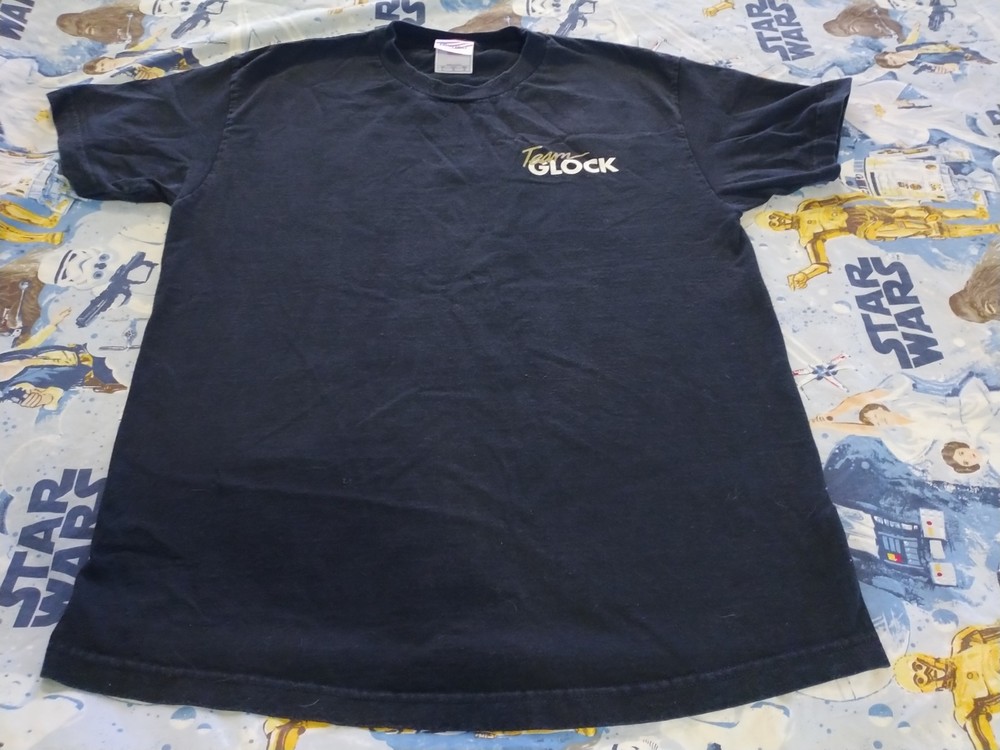 Vintage Glock Shirt Men Large Black Y2K 2000s Gun Tee