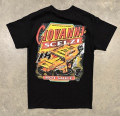 Giovanni Gio Scelzi #18 Sprint Car Graphic Shirt Men’s Small / Medium Hot Sauce