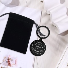 Female Cousin Gifts For Women Sister By Heart Friend By Choice Keychain