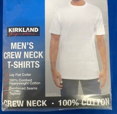 Kirkland Signature Men’s Crew Neck 6-Pack T-Shirts – Choose Color & Size – NEW