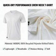 Men’s Quick Dry T-Shirt Light weight, sport shirt for summer, sun protection