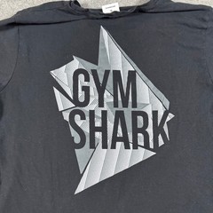 Gymshark T-Shirt Men XL Black GMST4546 Graphic Back Logo Athletic Stretch Tee