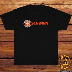 New SCHWINN Bicycle Logo Black/Sport Grey/White/Navy/Red T-Shirt S-5XL