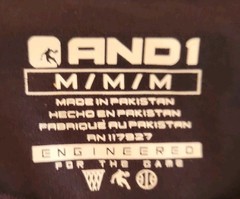 AND1 Men’s Graphic T-Shirt, Size M Color Navy