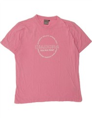 DIADORA Mens Graphic T-Shirt Top XL Pink Cotton DE58