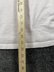 Adidas Originals Shirt Mens Medium White Trefoil Box Logo Graphic Sports Tee