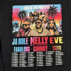 Nelly Where The Party At Tour Men’s Graphic T-Shirt Black 2025 Casual Comfort