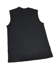Cesare Paciotti Sleeveless Undershirt 95% Cotton Basic Italian Nero Black Size 4