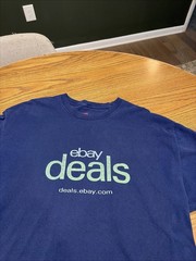 Vintage 2000s “deals.EBAY.COM” eBay Promo T Shirt Size XL Only One On eBay!!