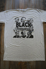 Black History T-Shirt Gemrock Mens 4XL Gray Obama King MLK Malcolm X