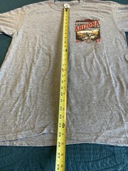 2017 Arizona bike rally T-shirt, Gray, SUNA, Large