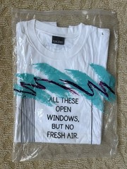 Fuckjerry ‘Windows Tee’ (All These Open Windows But No Fresh Air) T-Shirt Large