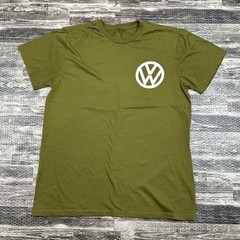 Volkswagen Short Sleeve 1960 T1 Samba T-Shirt – Olive Green – Adult MED Tee NEW