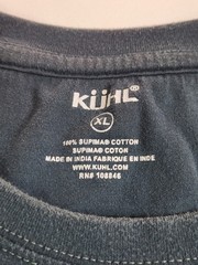 Kuhl Outdoor Shirt Men Size XL Blue Short Sleeve Activewear Causal Adult Tee Top