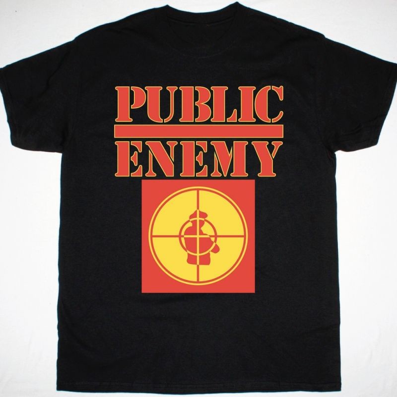 PUBLIC ENEMY LOGO band Cotton Black All Size Unisex T Shirt EN265