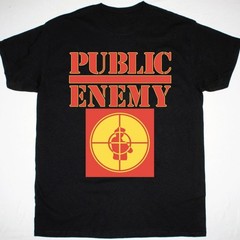 PUBLIC ENEMY LOGO band Cotton Black All Size Unisex T Shirt EN265