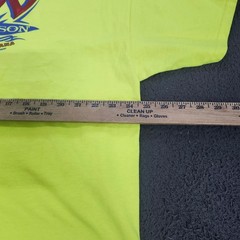 Harley Davidson Mens 2XL Neon Yellow Voodoo New Orleans Graphic Pocket T-Shirt