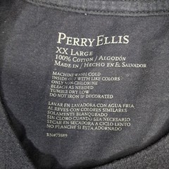 Perry Ellis Men’s T-Shirt Logo Black 2X-Large
