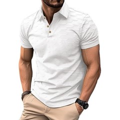 Summer Wear Men’s T Shirt Polyester Regular Slight Stretch Solid Color