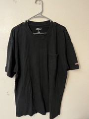 Dickies’ Cotton Solid Men’s T-Shirt Short Sleeve, Size XL Pocket Black