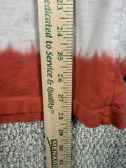 Vans Off The Wall Skull Tie Dye Long Sleeve Tee Medium Red White