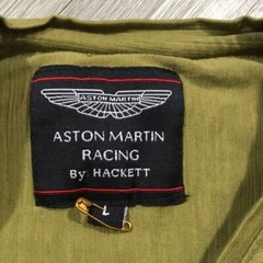 Ashton Martin New Olive Green Screen Print T-Shirt size L