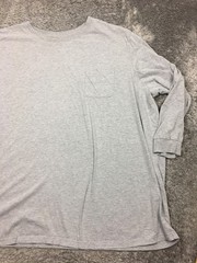 King Size Shirt Mens Size 7XL Big Gray Long Sleeve Cotton