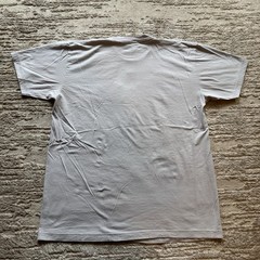 Vintage Curtain Dancing On Air Men’s XL Female Dancer White Pink USA Made Tee