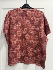 INC Men’s Short Sleeve T-Shit, Flower Design, “True Terracotta,” MSRP: $24.50