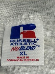 Vintage 90s Cropped T-shirt XL BOSS Russell Athletic Gray NUBLEND NOS